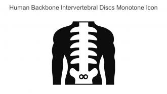 Human Backbone Intervertebral Discs Monotone Icon In Powerpoint Pptx Png And Editable Eps Format