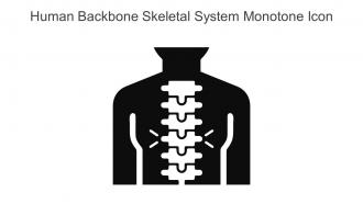 Human Backbone Skeletal System Monotone Icon In Powerpoint Pptx Png And Editable Eps Format