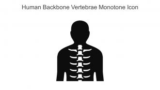 Human Backbone Vertebrae Monotone Icon In Powerpoint Pptx Png And Editable Eps Format