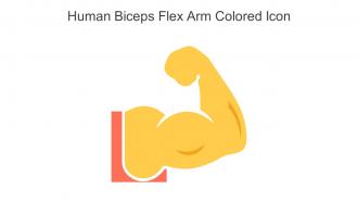 Human Biceps Flex Arm Colored Icon In Powerpoint Pptx Png And Editable Eps Format