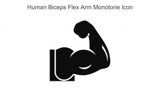 Human Biceps Flex Arm Monotone Icon In Powerpoint Pptx Png And Editable Eps Format