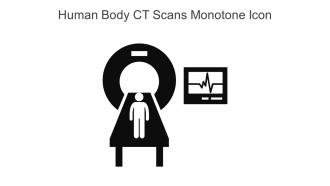 Human Body CT Scans Monotone Icon In Powerpoint Pptx Png And Editable Eps Format