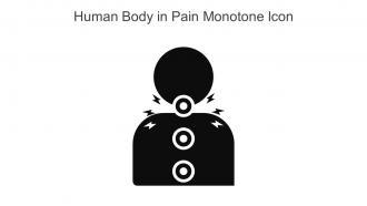 Human Body In Pain Monotone Icon In Powerpoint Pptx Png And Editable Eps Format