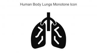 Human Body Lungs Monotone Icon In Powerpoint Pptx Png And Editable Eps Format