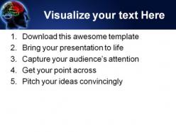 Human brain01 science powerpoint templates and powerpoint backgrounds 0711