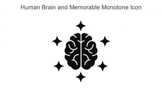 Human Brain And Memorable Monotone Icon In Powerpoint Pptx Png And Editable Eps Format
