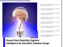 Human brain depicting cognitive intelligence for innovative solutions image