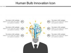 Human bulb innovation icon