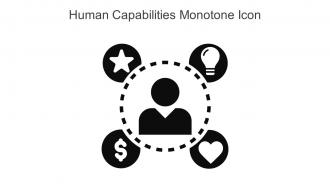 Human Capabilities Monotone Icon In Powerpoint Pptx Png And Editable Eps Format