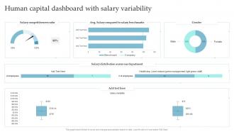 Human Capital Dashboard With Salary Variability