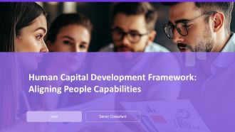 Human Capital Development Framework Aligning People Capabilities PPT Template AT