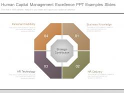 Human capital management excellence ppt examples slides