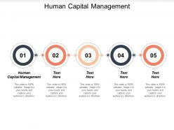 Human capital management ppt powerpoint presentation ideas slides cpb