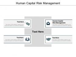 Human capital risk management ppt powerpoint presentation slides demonstration cpb