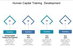 Human capital training development ppt powerpoint presentation file mockup cpb