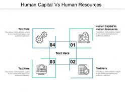 Human capital vs human resources ppt powerpoint presentation professional graphics design cpb