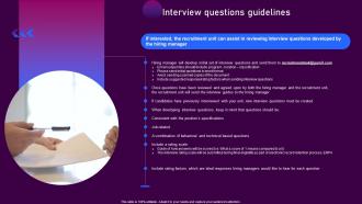 Human Centered Talent Acquisition Interview Questions Guidelines