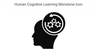 Human Cognitive Learning Monotone Icon In Powerpoint Pptx Png And Editable Eps Format