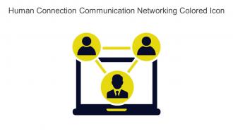 Human Connection Communication Networking Colored Icon In Powerpoint Pptx Png And Editable Eps Format