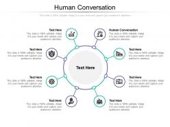 Human conversation ppt powerpoint presentation infographic template ideas cpb
