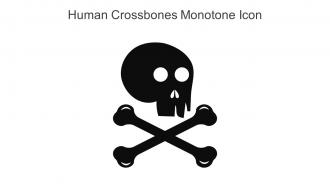 Human Crossbones Monotone Icon In Powerpoint Pptx Png And Editable Eps Format