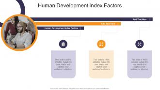 Human Development Index Factors In Powerpoint And Google Slides Cpb