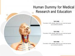 Human Dummy For Medical Research And Education
