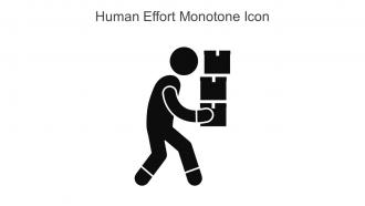 Human Effort Monotone Icon In Powerpoint Pptx Png And Editable Eps Format