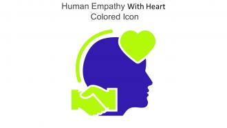 Human Empathy With Heart Colored Icon In Powerpoint Pptx Png And Editable Eps Format