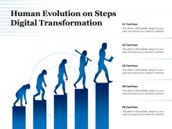 Human evolution on steps digital transformation