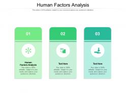 Human factors analysis ppt powerpoint presentation show aids cpb