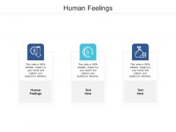Human feelings ppt powerpoint presentation background image cpb