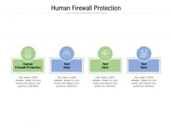 Human firewall protection ppt powerpoint presentation inspiration icon cpb