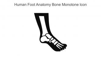 Human Foot Anatomy Bone Monotone Icon In Powerpoint Pptx Png And Editable Eps Format