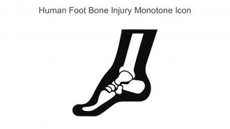 Human Foot Bone Injury Monotone Icon In Powerpoint Pptx Png And Editable Eps Format