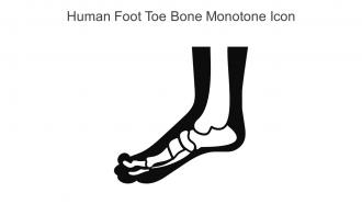 Human Foot Toe Bone Monotone Icon In Powerpoint Pptx Png And Editable Eps Format