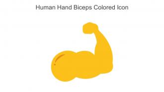 Human Hand Biceps Colored Icon In Powerpoint Pptx Png And Editable Eps Format