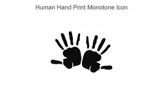 Human Hand Print Monotone Icon In Powerpoint Pptx Png And Editable Eps Format