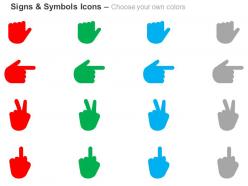Human hands level indication ppt icons graphics