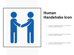 Human handshake icon
