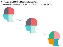 Human head idea concept flat powerpoint design