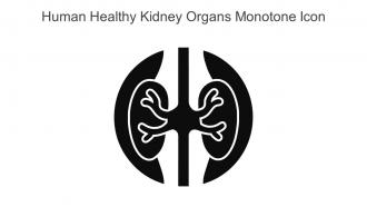 Human Healthy Kidney Organs Monotone Icon In Powerpoint Pptx Png And Editable Eps Format