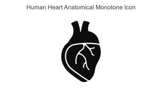 Human Heart Anatomical Monotone Icon In Powerpoint Pptx Png And Editable Eps Format