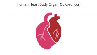 Human Heart Body Organ Colored Icon In Powerpoint Pptx Png And Editable Eps Format