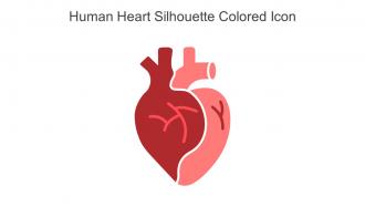 Human Heart Silhouette Colored Icon In Powerpoint Pptx Png And Editable Eps Format