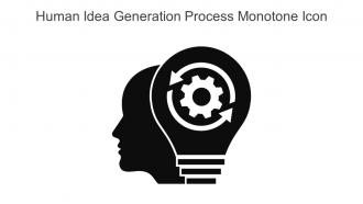 Human Idea Generation Process Monotone Icon In Powerpoint Pptx Png And Editable Eps Format