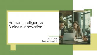 Human Intelligence Business Innovation PPT Demonstration AT