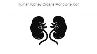 Human Kidney Organs Monotone Icon In Powerpoint Pptx Png And Editable Eps Format