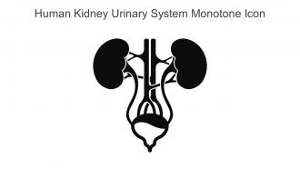 Human Kidney Urinary System Monotone Icon In Powerpoint Pptx Png And Editable Eps Format