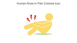 Human Knee In Pain Colored Icon In Powerpoint Pptx Png And Editable Eps Format